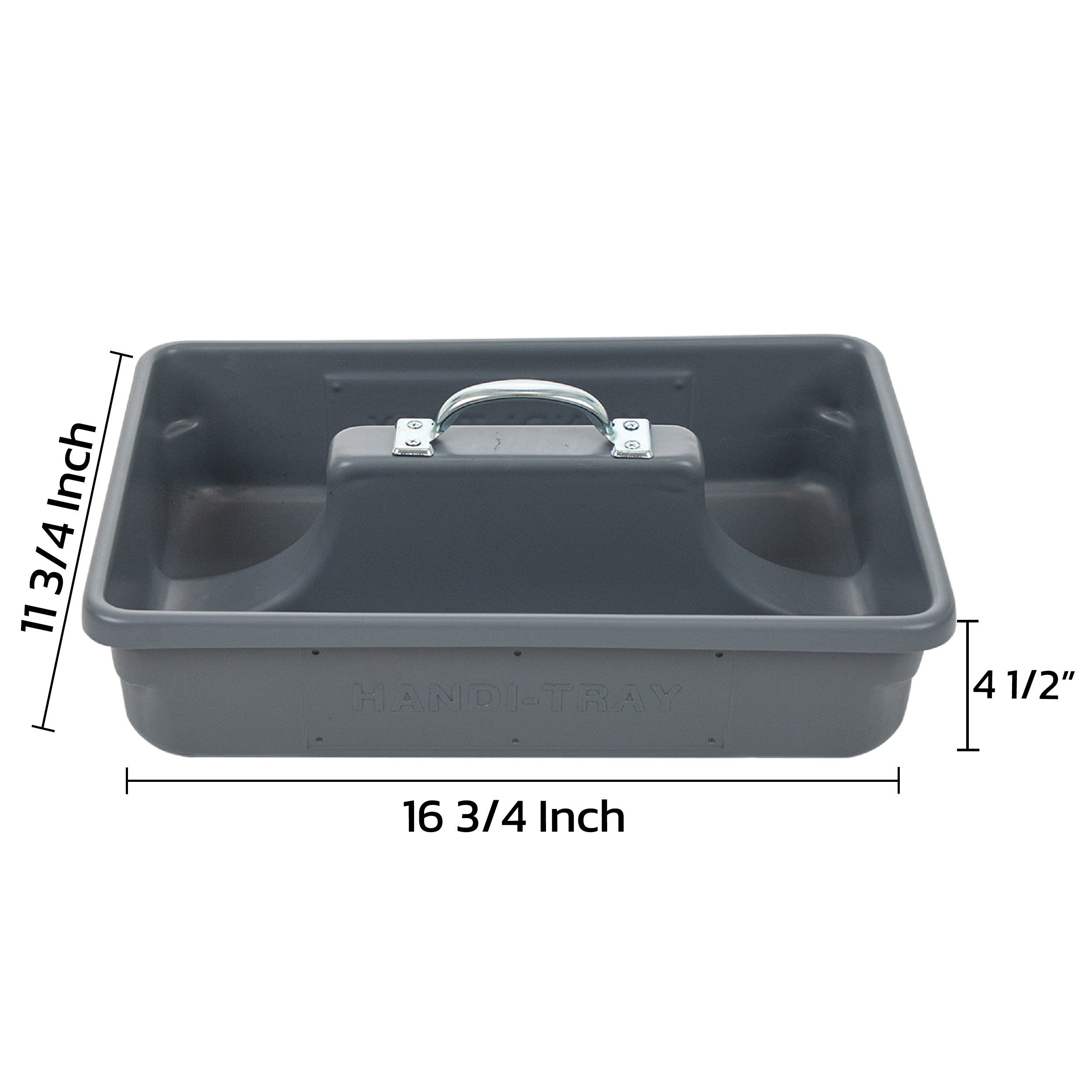 Grey Tote Tray/Org Tool Tray 15 x 9 x 5 comes w/6 Dividers – JB Products